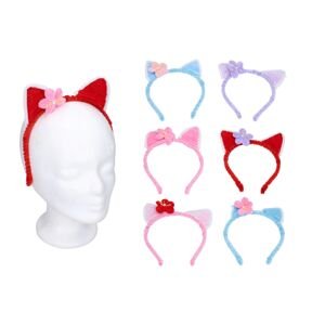 Set karneval - čelenka uši kočka MIX