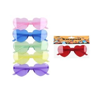 Set karneval - brýle plastové srdíčka