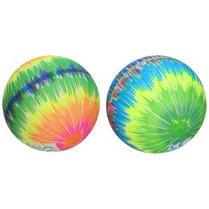 Míč guma nenafouknutý - duha 22 cm