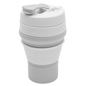 Hrnek skládací silikonový 350 ml 2v1 New Baby šedý