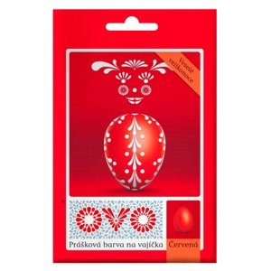 OVO Prášk.barva na vaj. červená