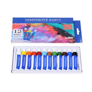 Temperová barva set kov 12ks - 12ml
