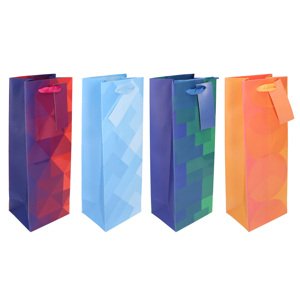 Dárková taška na láhev M 12,5x34,5x10 cm Celorok