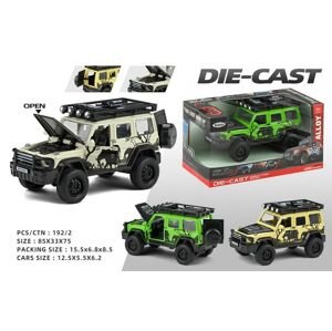 Auto terénní kovové na zpětné natažení