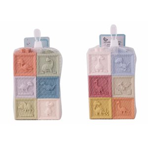 Kostky s dinosaury eko plast set 6 ks 5 cm