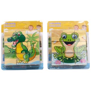 Kostky obrázkové dřevěné 10x10 cm