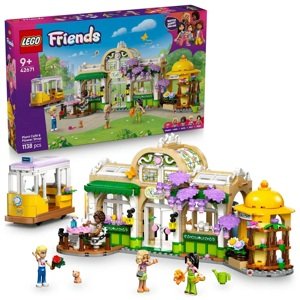 LEGO® Friends 42671 Kavárna plná rostlin a květinářství