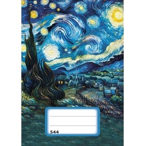 Sešit (544) A5 linkovaný, 40l, Hvězdná noc