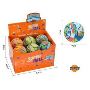 Míč basketbal duhový 9 cm