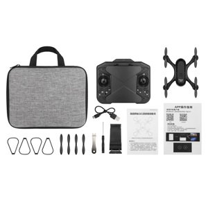 Dron skládací do ovladače s WIFI kamerou 720p RC na dálkové ovládání 9x9x4 cm