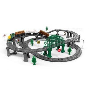 Vlak trať se zvukovými efekty 77x76x16 cm