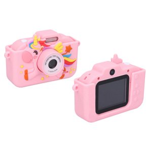 Dětský digitální fotoaparát silikonové pouzdro jednorožec - foto 48Mpx, video Full HD