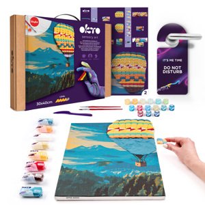 OKTO Malba a 3D modelování obraz "Hot Air Balloon Flight" 30x40 cm