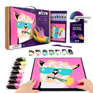 OKTO Malování hmotou podle čísel "Lama" 29x29 cm