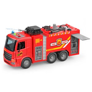 Auto hasičské stříkající s efekty 30 cm