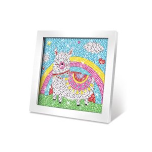 Kreativní set obraz s kamínky lama 17cm