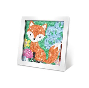 Kreativní set obraz s kamínky liška 17cm