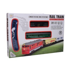 Vlak trať s efekty 106x106 cm