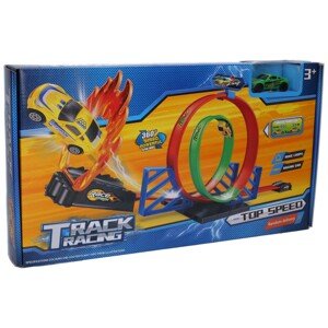 Dráha se smyčkou a ohnivou rampou 100x22x27 cm