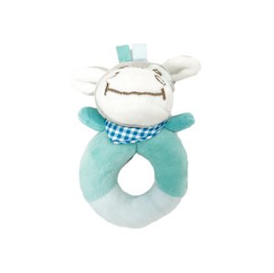Chrastítko plyš kroužek osel 13cm
