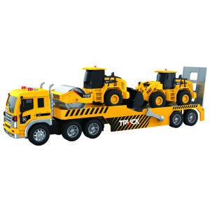 Auto tahač s efekty set se stavebními stroji 48 cm