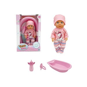 Miminko s vaničkou růžové 20cm