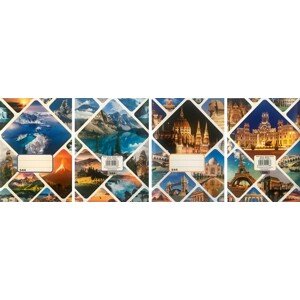 Sešit (544) A5 linkovaný, 40l, Příroda/památky