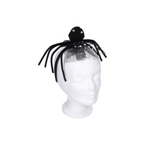 Set karneval - čelenka s ozdobou černý pavouk