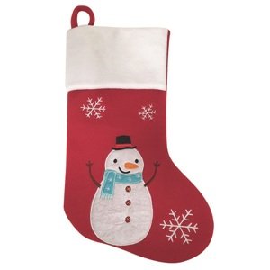 Mikulášská dekorační punčocha 25 x 40 x 2 cm + poutko