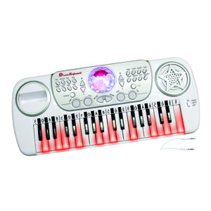 Klávesy s disco koulí s výukovou funkcí 50x21 cm