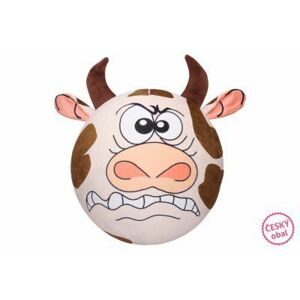 Míč nafukovací plyšový - kráva 30 cm